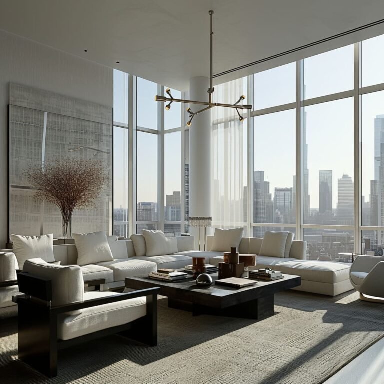 Chic-interiors-with-reflective-surfaces-create-an-urban-elegance-in-this-modern-living-room-with-an-intuitive-layout-768x768